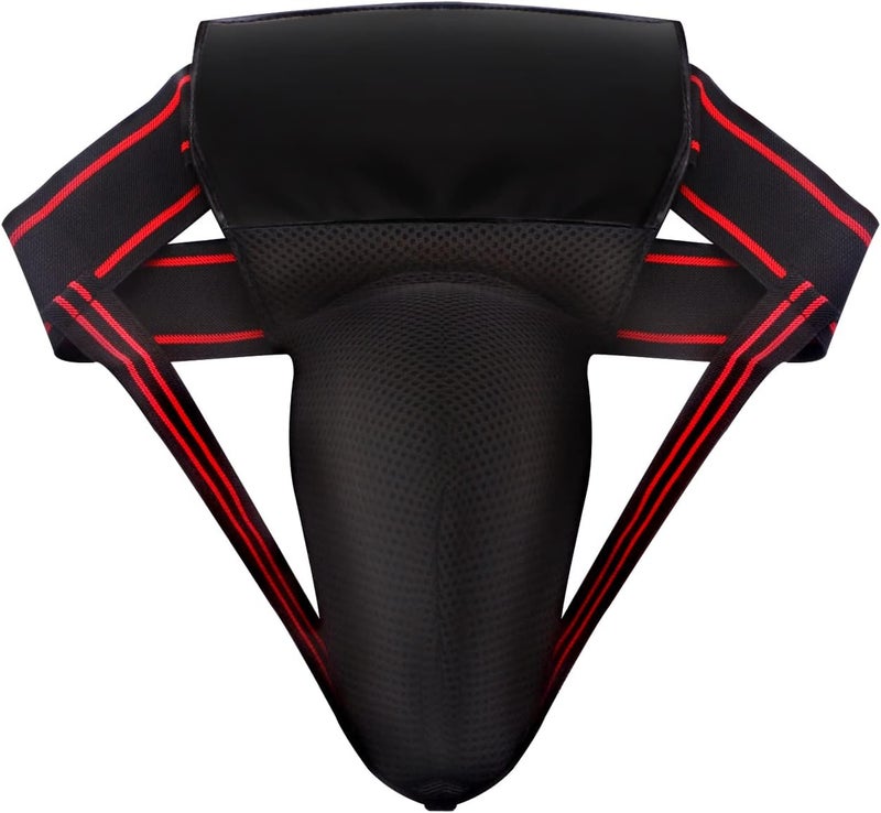 GLL Mens Groin Protector, Protective Cup, Boxing Abdominal Groin Guard, MMA Protective Cup, Kickboxing Cup, Muay Thai Cup Protector（30 in - 42 in） - Image 1